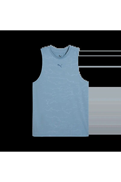 Puma M CLOUDSPUN EMBOSS TANK Mavi Erkek T-Shirt & Polo
