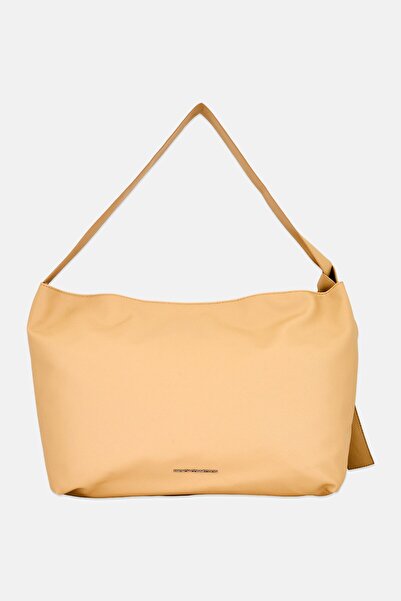 French Connection Women Brand Logo Shoulder Bag, Beige