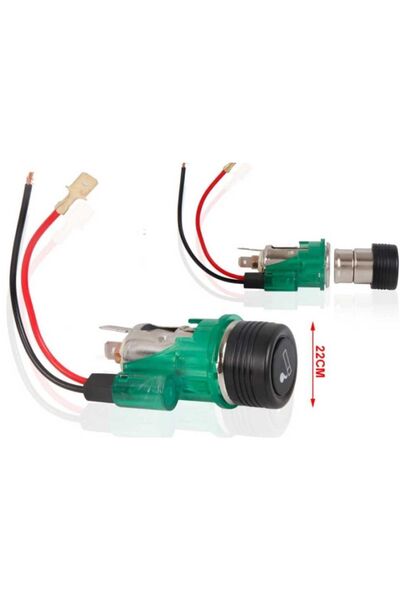 Tradesor Αναπτήρας αυτοκινήτου με φωτισμό - HQ-6105 - 22mm - 12V - 964922