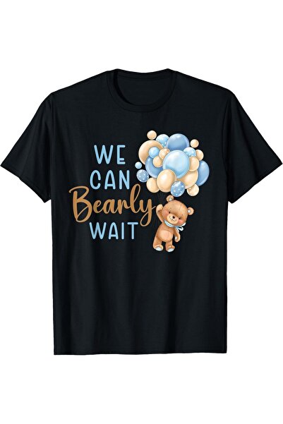 1001 Line تي شيرت للجنسين بطباعة "We Can Bearly Wait" لحفلات استقبال المولود،...