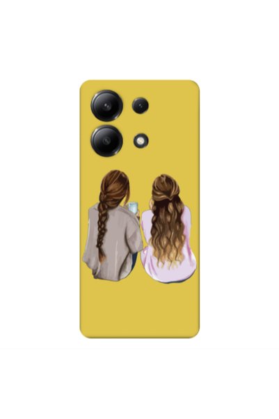 Other Xiaomi Redmi Note 13 4G Friends Yellow Colored Silicone TPU Θήκη