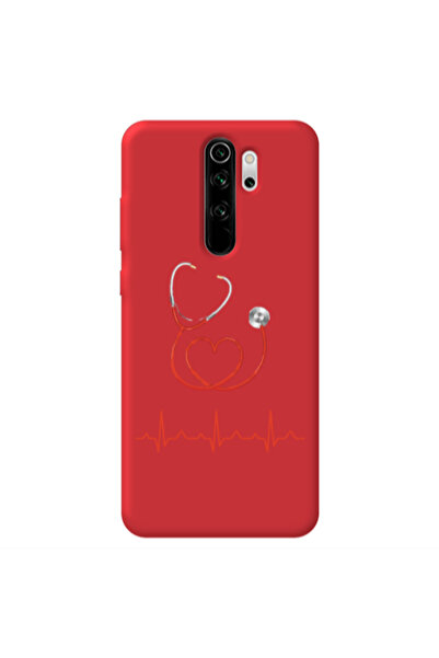 Other Xiaomi Redmi Note 8 Pro Stethoscope Red Colored Silicone TPU Θήκη