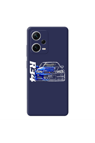 Other Xiaomi Poco X5 Blue R34 Dark blue Colored Silicone TPU Θήκη