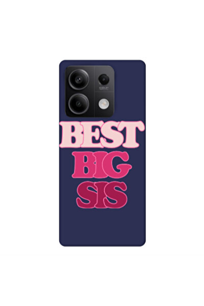 Other Xiaomi Redmi Note 13Pro 5G Best Big Sis Dark blue Colored Silicone TPU ...