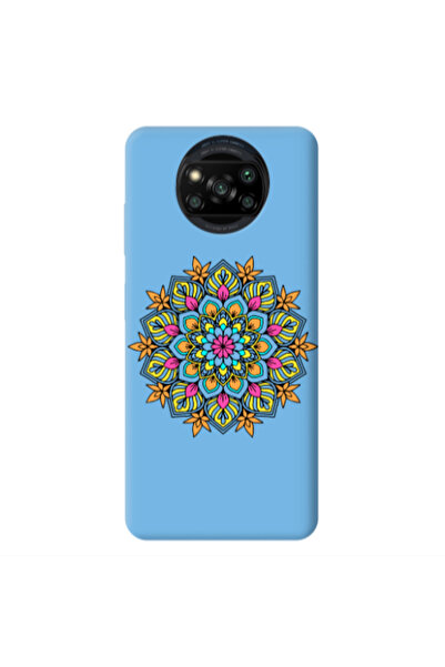 Other Xiaomi Poco X3 /X3 Pro Mandala D6 Blue Colored Silicone TPU Θήκη