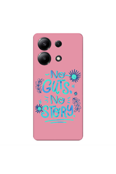 Other Xiaomi Redmi Note 13 4G No guts no story Pink Colored Silicone TPU Θήκη