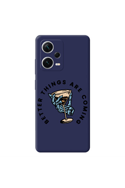 Other Xiaomi Poco X5 Better Things Are Coming Dark blue Colored Silicone TPU ...