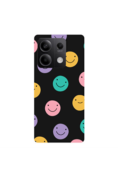 Other Xiaomi Redmi Note 13Pro 5G Colorful smiles Black Colored Silicone TPU Θήκη