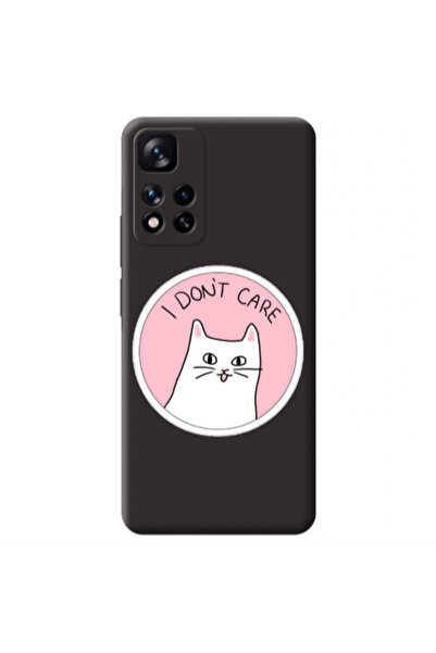 Other Xiaomi Redmi Note 11 Pro 5G I dont Care Black Colored Silicone TPU Θήκη