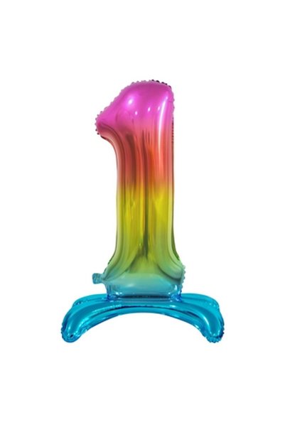 Generic Brand Balon foliowy, 1 set, 74cm, teczowy