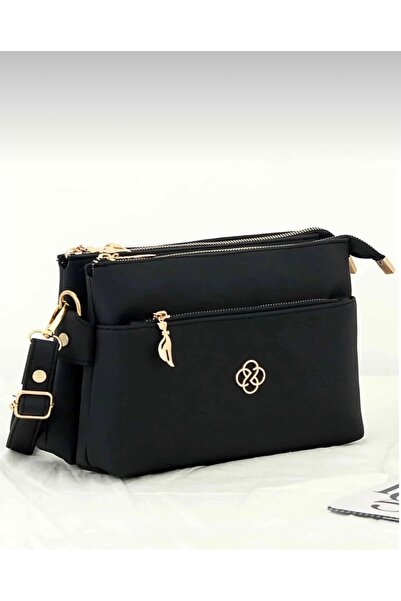 Yeeys Phars Hub Quality Leather 3-Compartment Women's Shoulder Bag