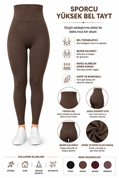 Layza High Waist Tummy Control Leggings – Flexible, Firming, Casual and Sport...