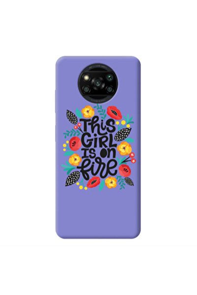 Other Xiaomi Poco X3 Pro This Girl Purple Colored Silicone TPU Θήκη