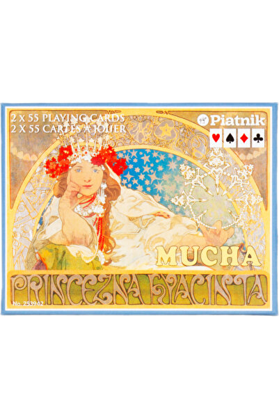 Piatnik Set 2 pachete de carti de joc Mucha,