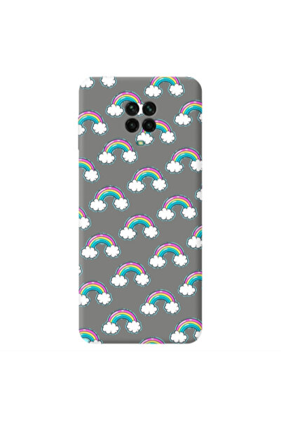 Other Xiaomi Redmi Note 9 Pro Cute rainbows Grey Colored Silicone TPU Θήκη