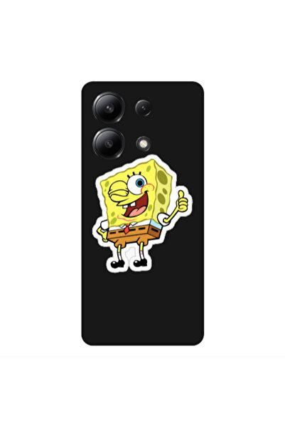 Other Xiaomi Redmi Note 13 4G spongebob2 Black Colored Silicone TPU Θήκη