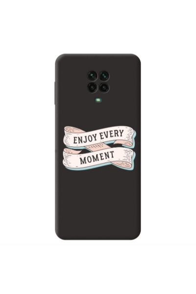 Other Xiaomi Redmi Note 9 Pro Enjoy Every Moment 2 Black Colored Silicone TPU...