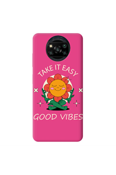 Other Xiaomi Poco X3 /X3 Pro Take It Easy Fuchsia Colored Silicone TPU Θήκη