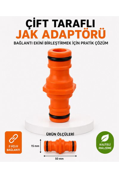 DESIPHON Double Sided Jack Adapter Hose Connection Attachment Quick Connect A...