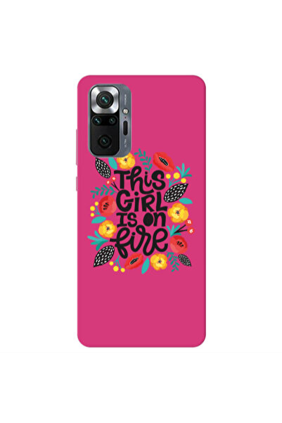 Other Xiaomi Redmi Note 10 Pro 4G This Girl Fuchsia Colored Silicone TPU Θήκη