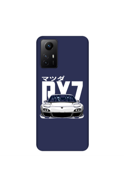 Other Xiaomi Redmi Note 12s Car Rx7 Dark blue Colored Silicone TPU Θήκη