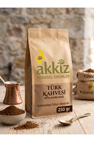 HATAY AKKIZ YÖRESEL HATAY AKKIZ Antakya Orta Kavrulmuş Türk Kahvesi 250 Gr