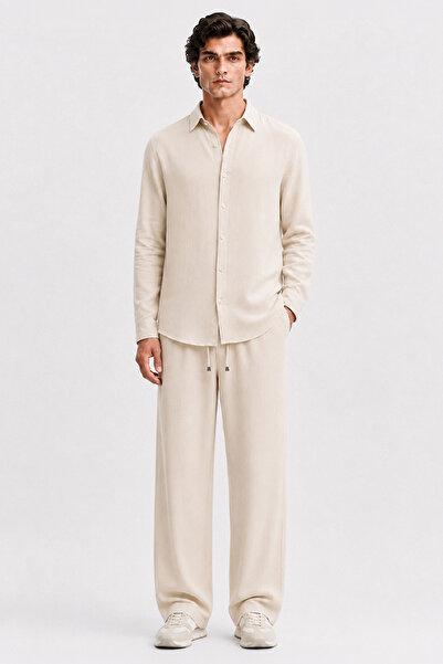 Etikmen Cream Regular Fit Muslin Set