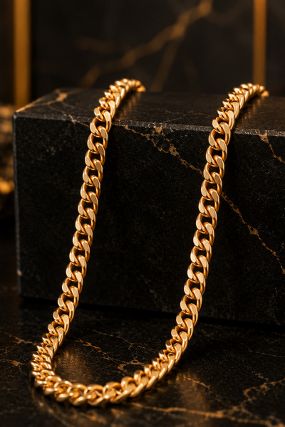 İyyaKee 3.5 mm 100% Original Copper Gourmet Chain Necklace Men Women Shiny Chain