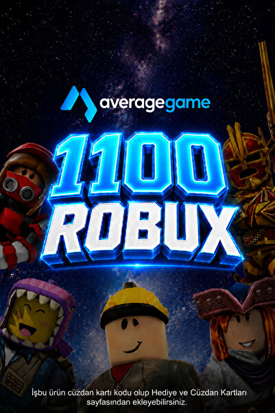 average 11 USD Robux Cüzdan Kodu - 1100 Robux