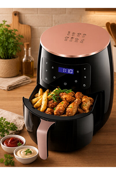 TOSCANA U Air Fryer with Digital Touchscreen 6L 2400W Large Capacity Non-Stic...