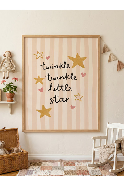 Creatick Design İskandinav Tarzı Masif Ahşap Çerçeveli Çocuk ve Bebek Odası M...