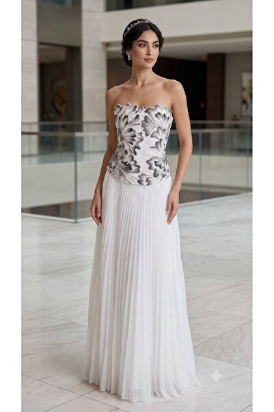 Ahlaa mawda High-End White Evening Dress