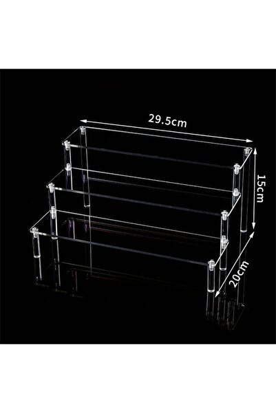 choice2 3 floor 30cm 1-5Tier Acrylic Display Stand Durable Display Rack For C...