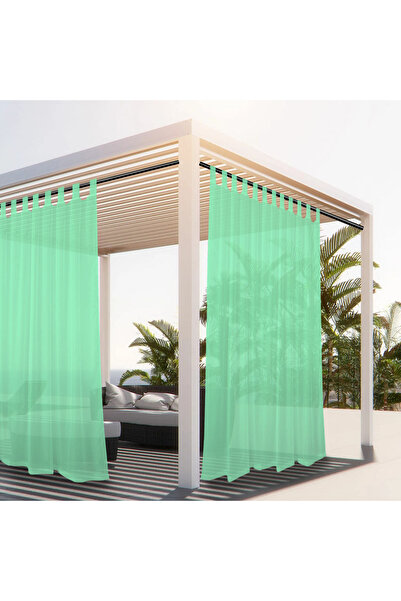 Choice33 ستارة شفافة خارجية من البوليستر الشفاف مع حلقات علوية، طراز W137 x H...