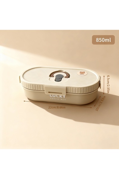Choice15 WORTHBUY Beige 850ml WORTHBUY 304 Stainless Steel Oval Insulated Lun...