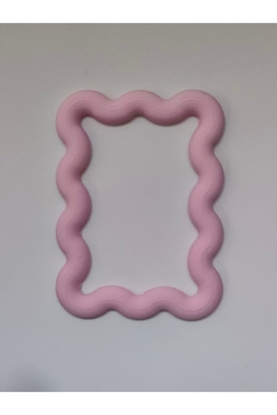 Choice5 Pink A wavy mini magnetic photo frame, colorful fridge magnet, suitab...