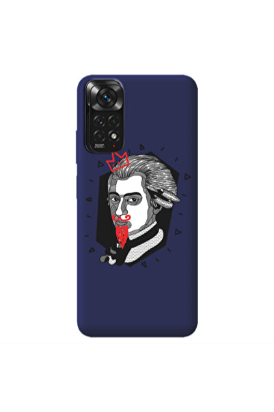 Other Xiaomi Redmi Note 11 4G Bearded Dark blue Colored Silicone TPU Θήκη