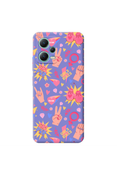 Other Xiaomi Redmi Note 12 Pro 5G Grl Pwr 2 Purple Colored Silicone TPU Θήκη
