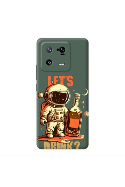 Other Xiaomi 13 Pro Lets drink Dark Green Colored Silicone TPU Θήκη