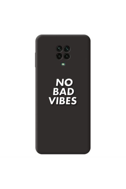 Other Xiaomi Redmi Note 9 Pro No bad vibes Black Colored Silicone TPU Θήκη