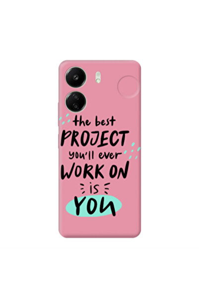 Other Xiaomi Redmi 13C The Best Project Pink Colored Silicone TPU Θήκη