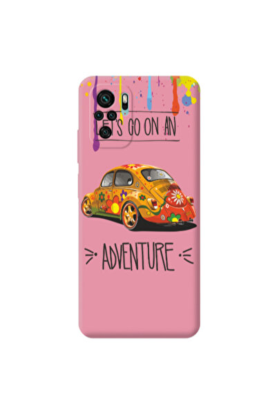 Other Xiaomi Redmi Note 10S Adventure Pink Colored Silicone TPU Θήκη