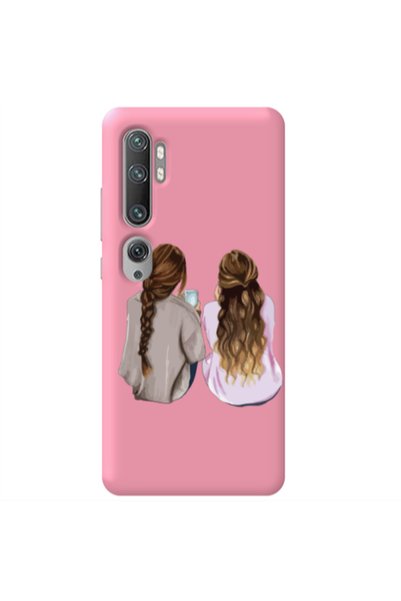 Other Xiaomi Mi Note 10 Pro Friends Pink Colored Silicone TPU Θήκη
