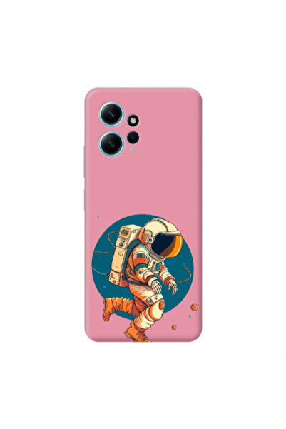 Other Xiaomi Redmi Note 12 4G Run Space Pink Colored Silicone TPU Θήκη