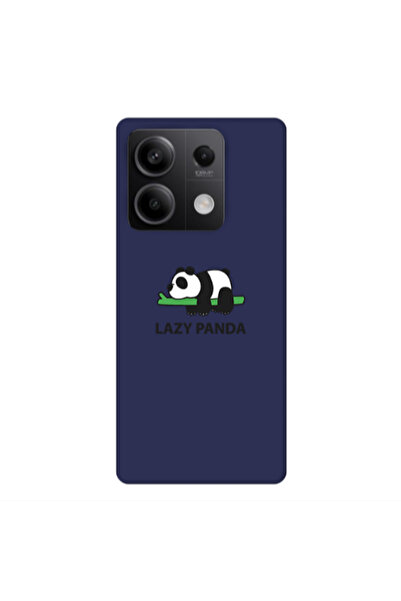 Other Xiaomi Redmi Note 13Pro 5G Lazy panda Dark blue Colored Silicone TPU Θήκη