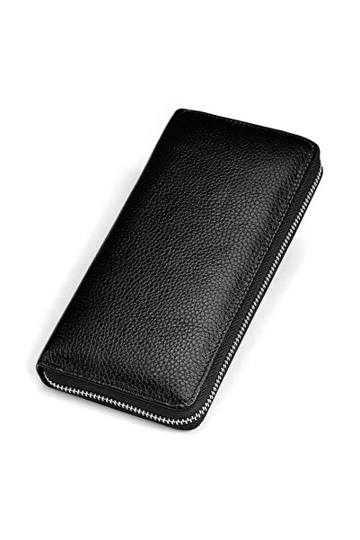 Choice1 Black HUMERPAUL Genuine Leather Wallet RFID Blocking Clutch Bag Walle...