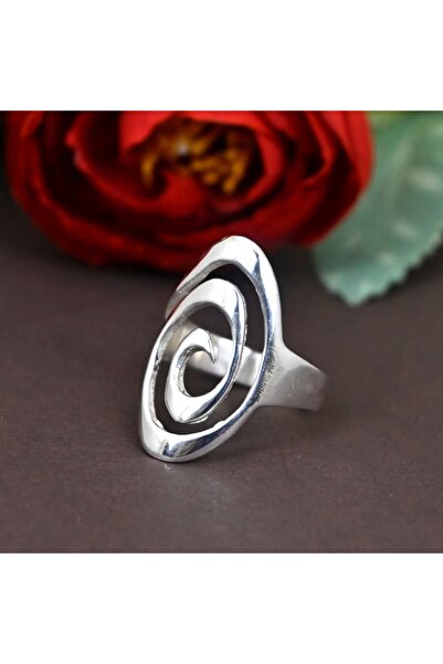 Choice 6 ZB6214-1 Fashion Metal Spiral Conch Silver Rings for Women Casting F...