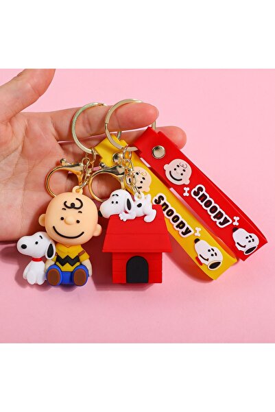 Choice1 6 cm 2PCS 2026 High-Quality One Piece Snoopy Doll Keychain Silicone C...