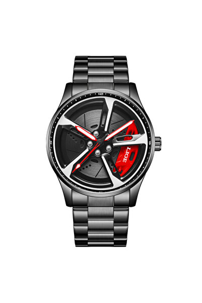 Choice4 LIGE black red LIGE New Sports Mens Car Wheel Watches Business Waterp...