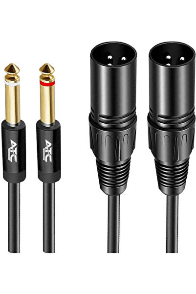 ATC Καλώδιο 2x XLR Αρσενικό - 2x 6.3mm Αρσενικό Επιχρυσωμένο 2μ 02.008.0138